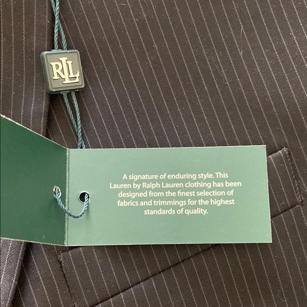 Ralph Lauren Size 20R Black Single-Breasted Suit — NEW WITH TAGS — Never Worn - Picture 12 of 12